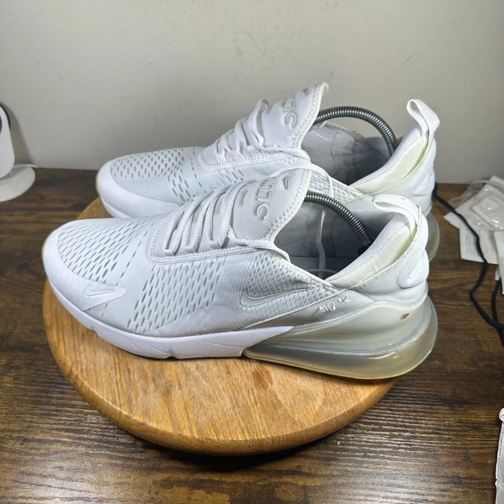 Nike Air Max 270 White Men's Size 14 Gum Light Brown Shoe Sneakers DC1702-100 - Picture 4 of 9